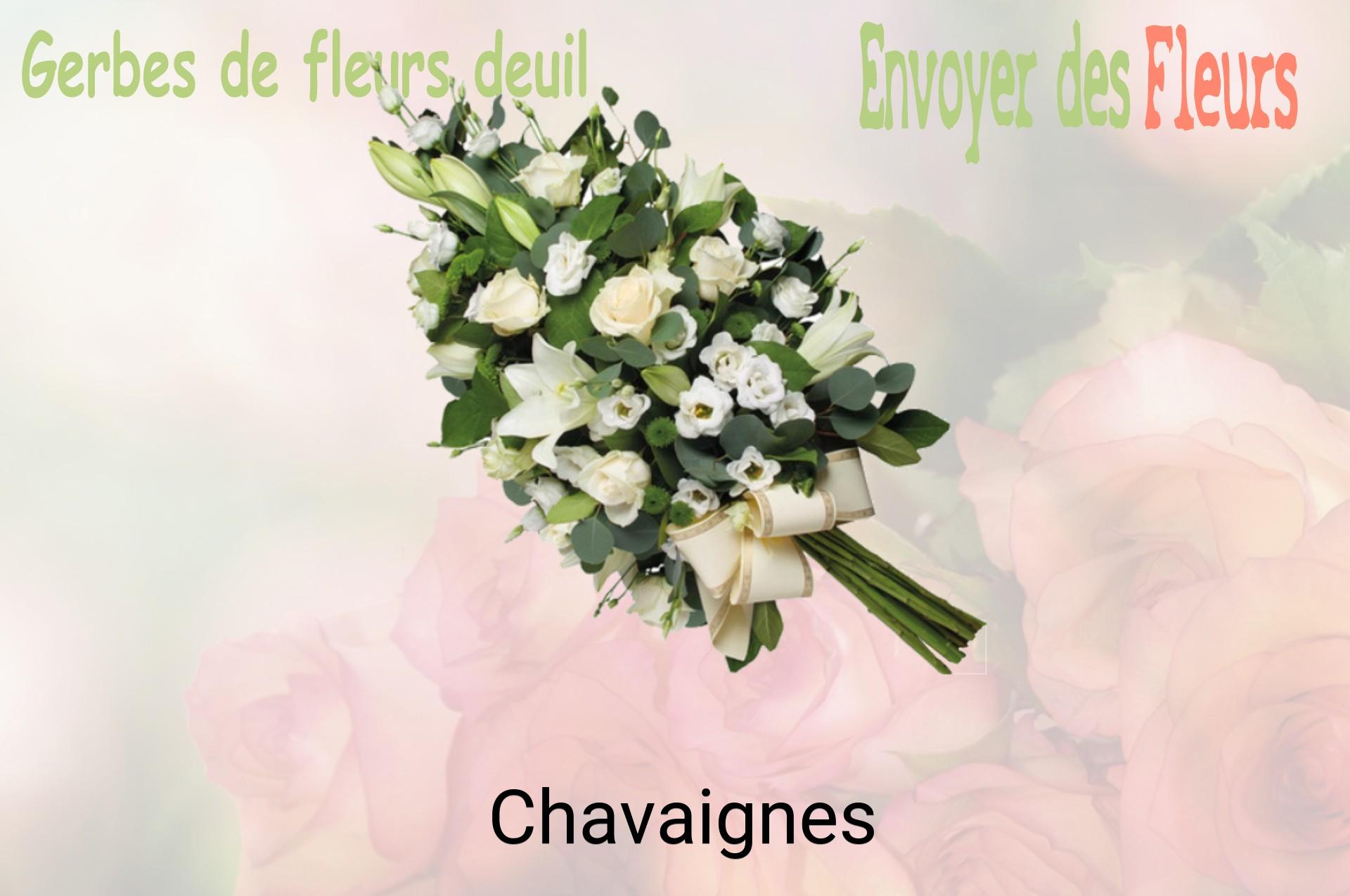 Gerbe de fleurs de deuil livrée à Chavaignes